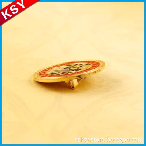 Quality Assurance Trade Assurance Supplier Metal Soccer Magnetic Lapel Pins Customized Enamel Football Pin Badges